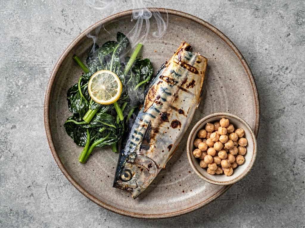 Exemplo de prato sazonal equilibrado